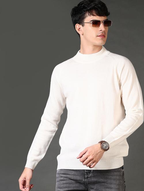 men long sleeves self design pullover - 21659757 - Very Small Image - 1