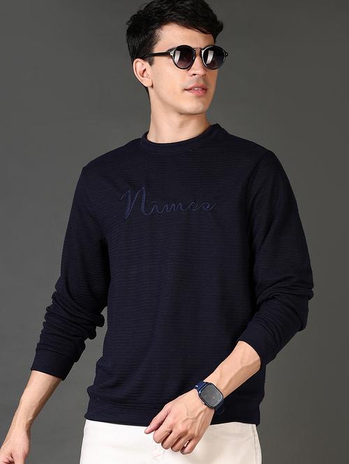 men solid long sleeve sweatshirt - 21659764 - Very Small Image - 1