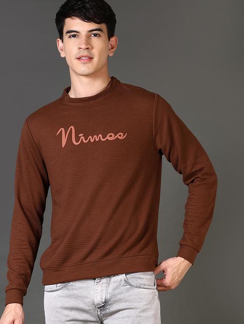men chest print long sleeve sweatshirt - 21659765 - Very Small Image - 1
