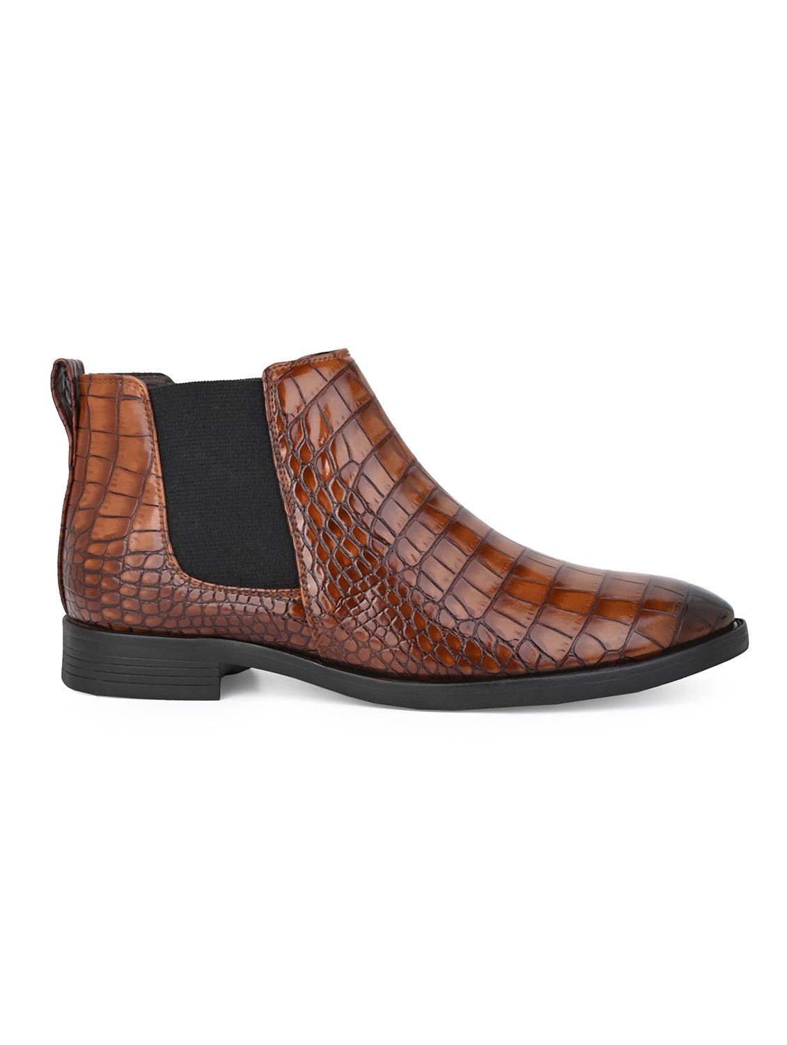 men tan slip on boots - 21659856 - Zoom Image - 2