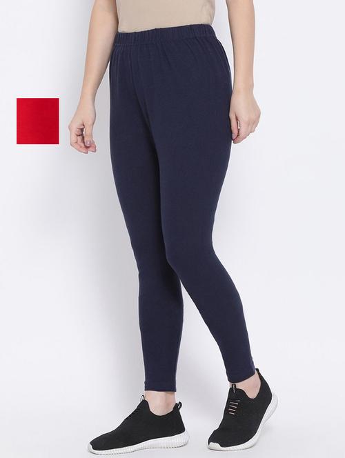women pack of 2 solid legging - 21660704 - Very Small Image - 1