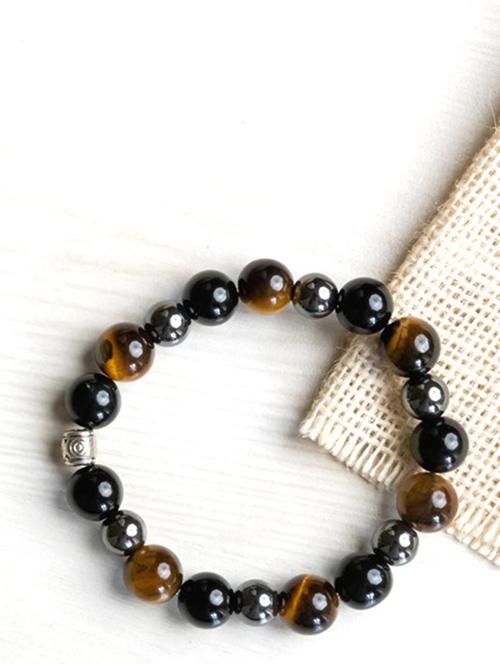 women crystal obsidian beads bracelet - 21661242 - Very Small Image - 1