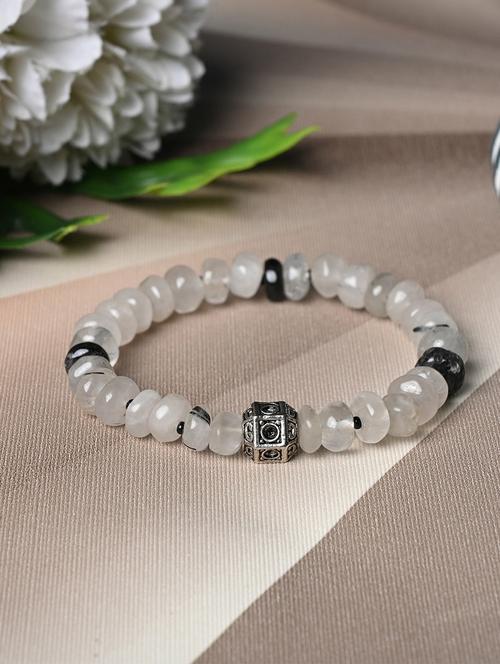 women crystal obsidian beads bracelet - 21661262 - Very Small Image - 1
