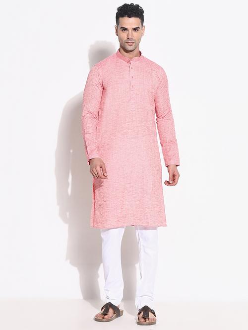 men solid kurta pyjama ethnic wear set - 21661347 - Very Small Image - 1