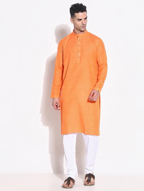 men solid kurta pyjama ethnic wear set - 21661350 - Very Small Image - 1