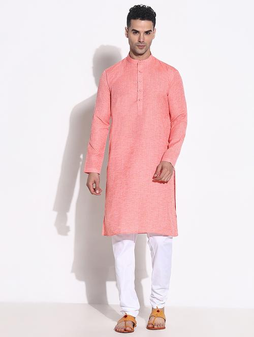 men solid kurta pyjama ethnic wear set - 21661352 - Very Small Image - 1