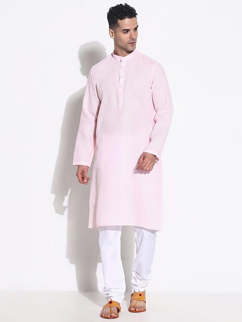 men solid kurta churidar ethnic wear set - 21661365 - Very Small Image - 1