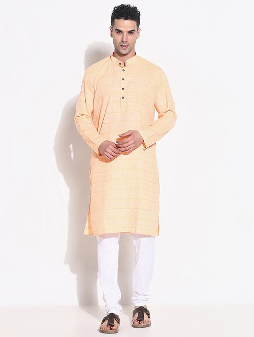 men pstripes kurta churidar ethnic wear set - 21661375 - Very Small Image - 1
