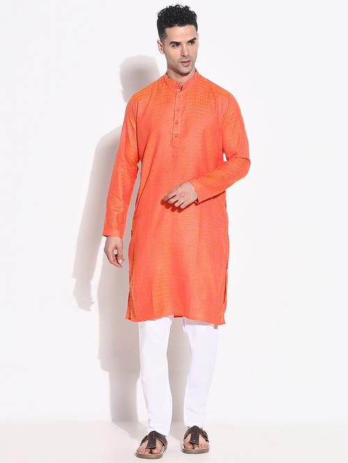 men self design kurta pyjama ethnic wear set - 21661407 - Very Small Image - 1