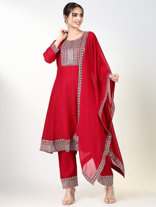 women embroidered kurta pant set with dupatta - 21661653 - Very Small Image - 1
