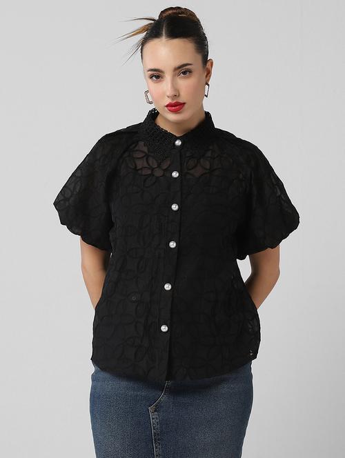 women self designed collared shirt with slip - 21661702 - Very Small Image - 1