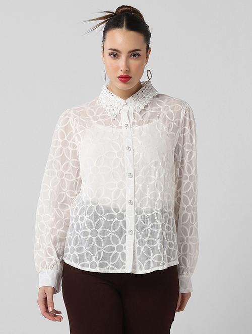 women self designed collared shirt with slip - 21661704 - Very Small Image - 1