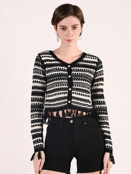 women crochet detailed crop top - 21661765 - Very Small Image - 1