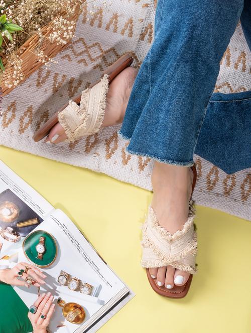 women slip on sandal - 21662637 - Very Small Image - 1