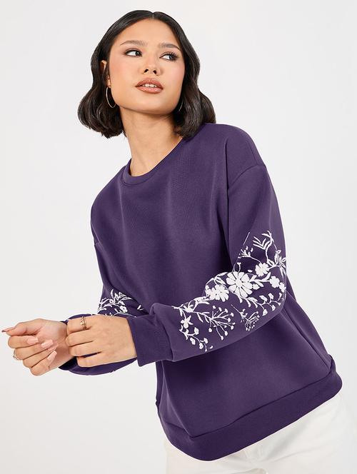 women printed hooded oversized sweatshirt - 21662652 - Very Small Image - 1