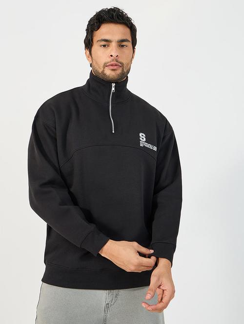 men long sleeves placement print sweatshirt - 21662671 - Very Small Image - 1