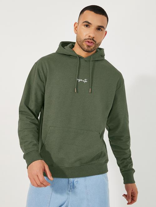 men chest print long sleeve sweatshirt - 21662743 - Very Small Image - 1