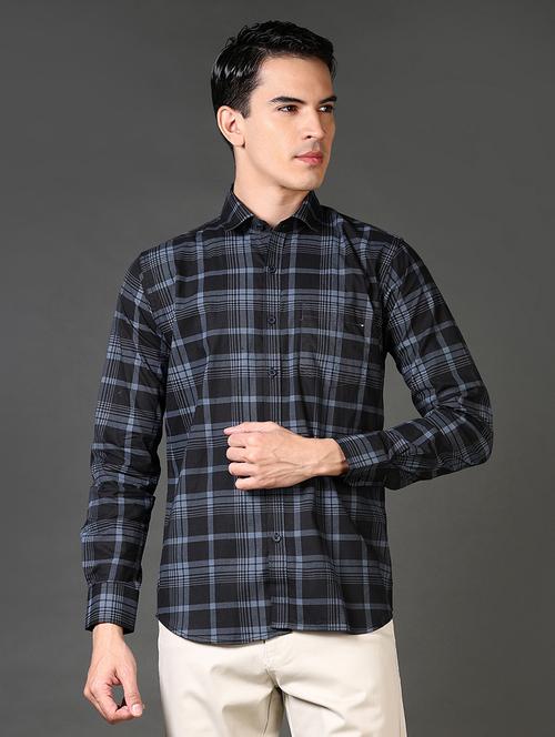 women checkered collared casual shirt - 21662788 - Very Small Image - 1