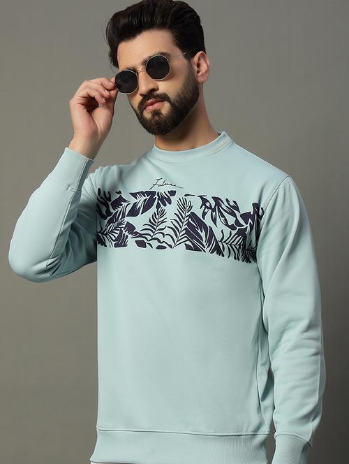 men long sleeve chest printed sweatshirt - 21662917 - Very Small Image - 1