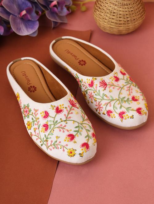 women embroidered slip on mules - 21662937 - Very Small Image - 1