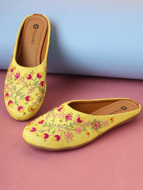 women embroidered slip on mules - 21662944 - Very Small Image - 1