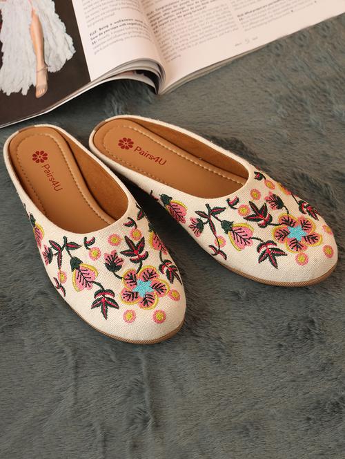 women embroidered slip on mules - 21662951 - Very Small Image - 1