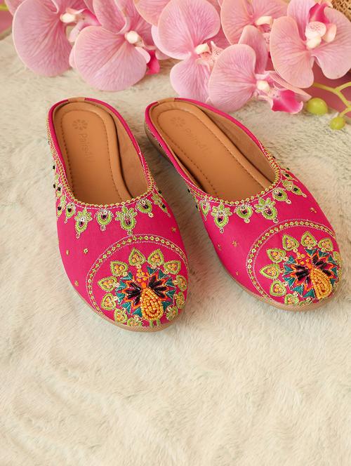 women embroidered slip on mules - 21662954 - Very Small Image - 1