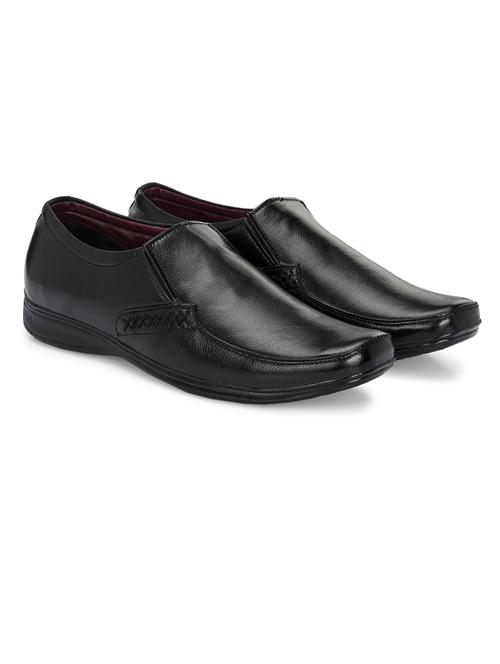 men black slip on formal shoes - 21662997 - Very Small Image - 1