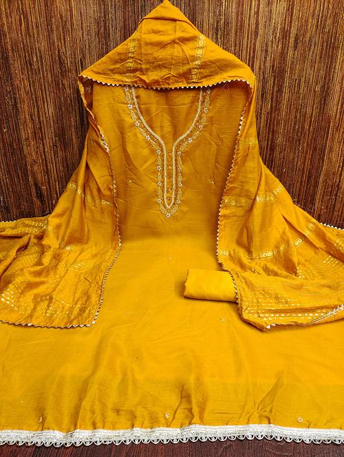 women embroidered 3-piece unstitched dress material  - 21663088 - Very Small Image - 1