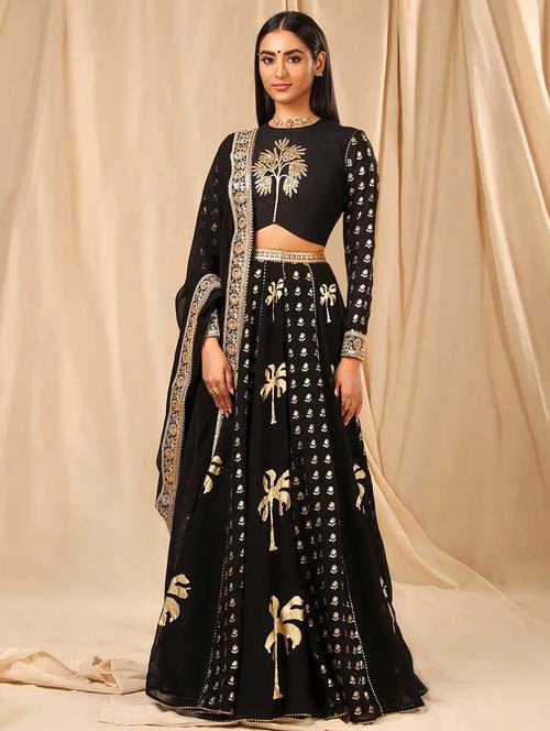 women foil print lehenga choli set with dupatta - 21663524 - Very Small Image - 1