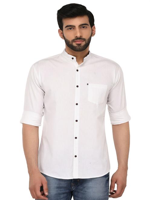 men solid long sleeve casual shirt - 21663677 - Very Small Image - 1