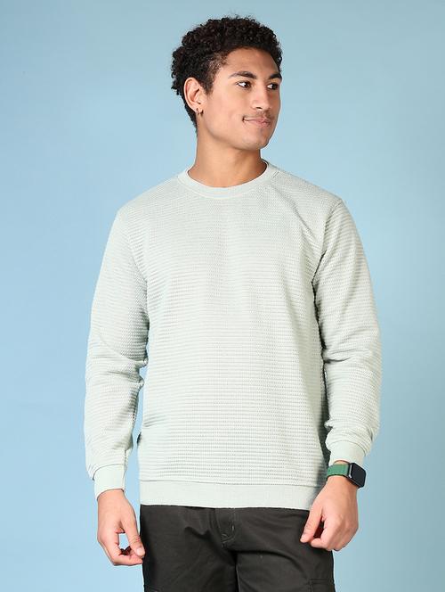 men long sleeves self design pullover - 21663759 - Very Small Image - 1