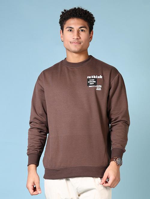 men back print long sleeve sweatshirt - 21663764 - Very Small Image - 1