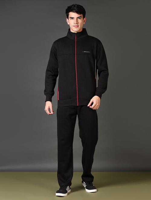 men solid long sleeve full length track suit - 21663858 - Very Small Image - 1