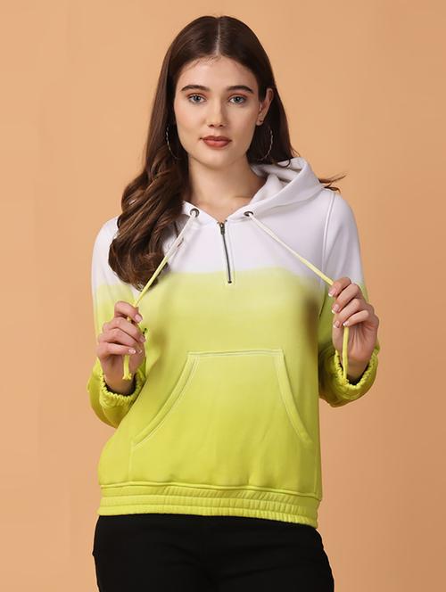 women color block long sleeve sweatshirt - 21664119 - Very Small Image - 1