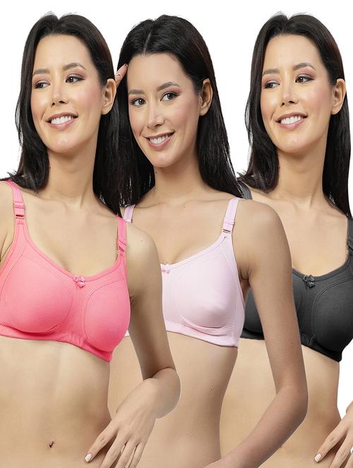 women pack of 3 solid bra combo - 21664158 - Very Small Image - 1