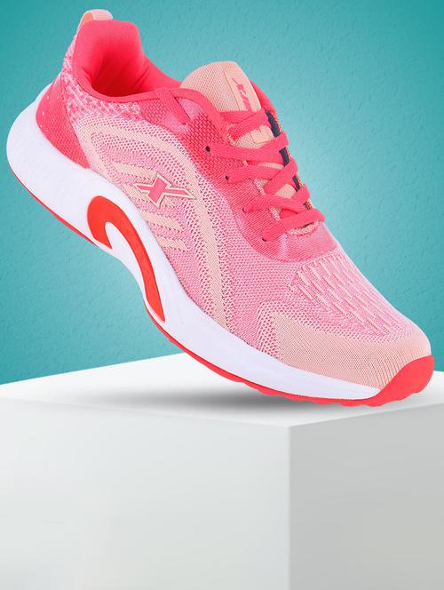 women pink lace-up sports shoes - 21664429 - Very Small Image - 1