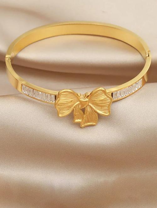 women stainless steel cubic zirconia gold-plated bracelet - 21665543 - Very Small Image - 1