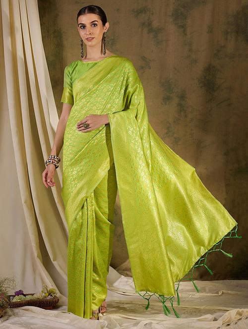 women self design banarasi saree with blouse - 21665857 - Very Small Image - 1