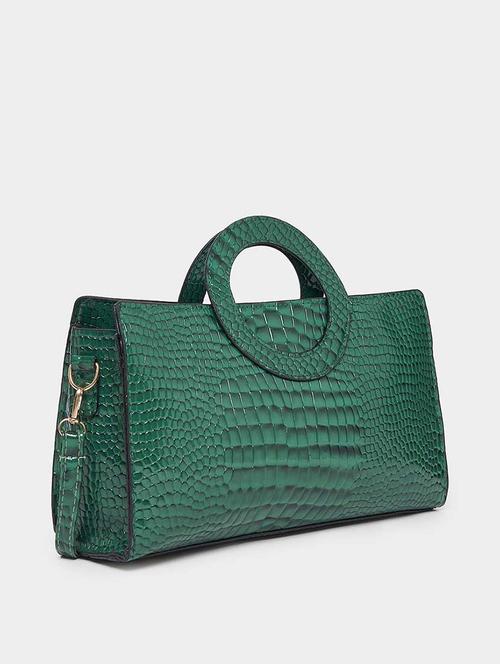 women green textured handbag - 21666307 - Very Small Image - 1