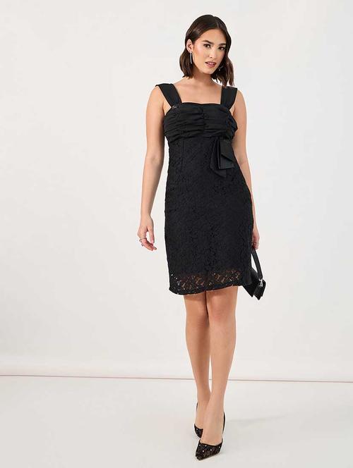 women lace detailed sleeveless sheath dress - 21666350 - Very Small Image - 1