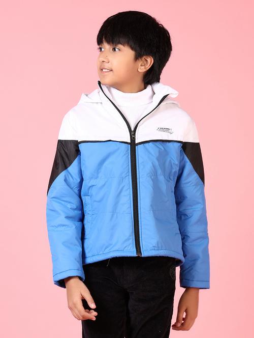 boys color block long sleeve quilted jacket - 21667569 - Very Small Image - 1