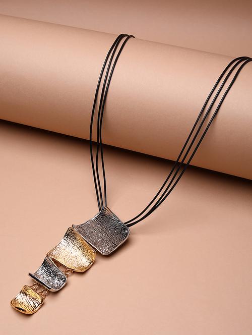 women multi color metal tribal long necklace - 21667948 - Very Small Image - 1