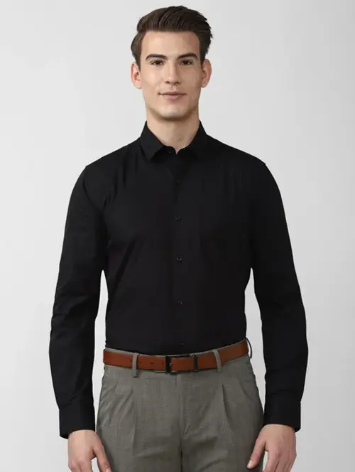 men solid long sleeve formal shirt - 21668143 - Very Small Image - 1