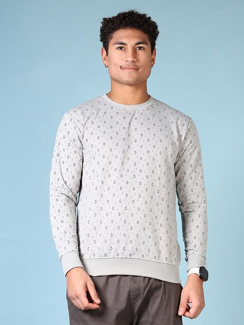 men long sleeves printed sweatshirt - 21668397 - Very Small Image - 1