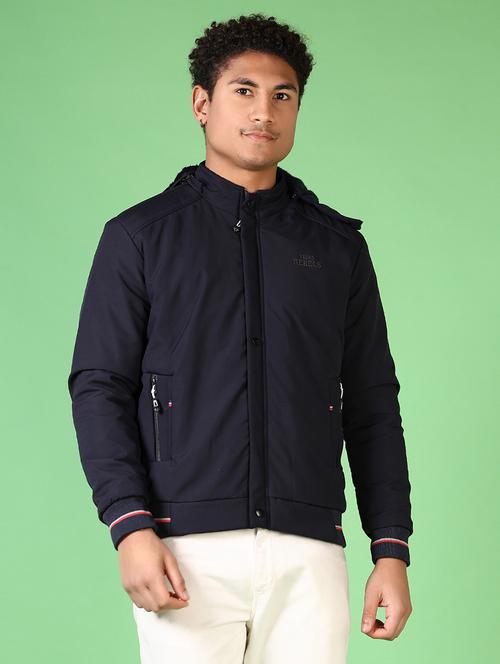 men solid long sleeve bomber jacket - 21668448 - Very Small Image - 1