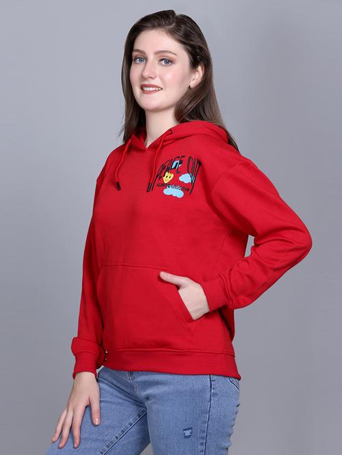 women front & back print long sleeves sweatshirt - 21668740 - Very Small Image - 1