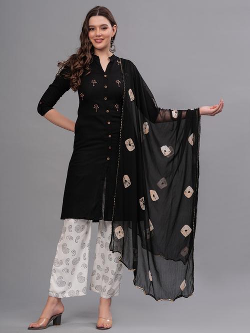 women embellished kurta pant set with dupatta - 21669513 - Very Small Image - 1