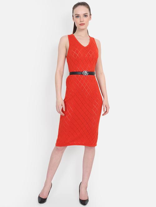 women sleeveless acrylic dress - 21669676 - Very Small Image - 1