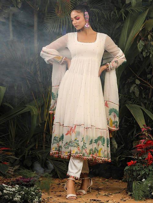 women embroidered kurta pant set with duaptta - 21669744 - Very Small Image - 1